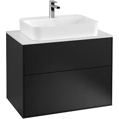 Tvättställsskåp Villeroy & Boch Finion med 2 Lådor och Bänkskiva för Ytmonterat Tvättställ