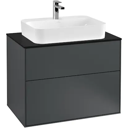 Tvättställsskåp Villeroy & Boch Finion med 2 Lådor och Bänkskiva för Ytmonterat Tvättställ