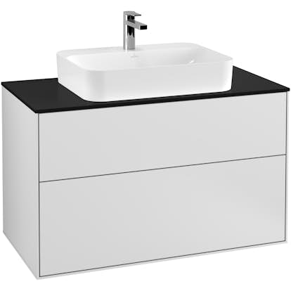 Tvättställsskåp Villeroy & Boch Finion med 2 Lådor och Bänkskiva för Ytmonterat Tvättställ