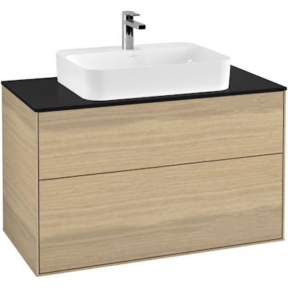 Tvättställsskåp Villeroy & Boch Finion med 2 Lådor och Bänkskiva för Ytmonterat Tvättställ