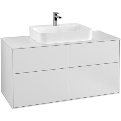 Tvättställsskåp Villeroy & Boch Finion med 4 Lådor och Bänkskiva för Ytmonterat Tvättställ
