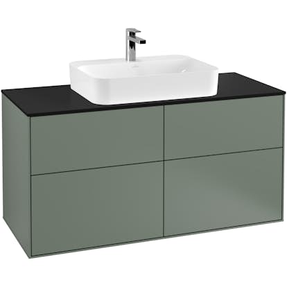 Tvättställsskåp Villeroy & Boch Finion med 4 Lådor och Bänkskiva för Ytmonterat Tvättställ