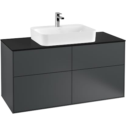 Tvättställsskåp Villeroy & Boch Finion med 4 Lådor och Bänkskiva för Ytmonterat Tvättställ