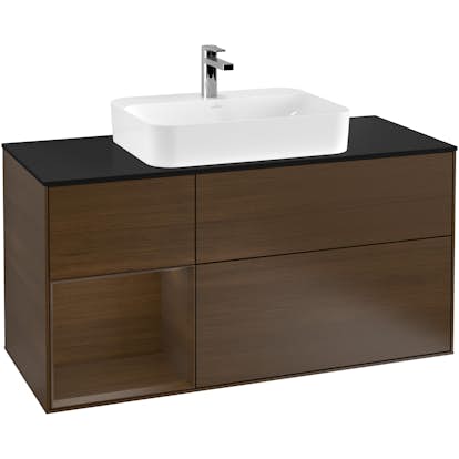 Tvättställsskåp Villeroy & Boch Finion med 3 Lådor Hylla och Bänkskiva för Ytmonterat Tvättställ