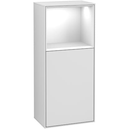 Väggskåp Villeroy & Boch Finion med 1 Dörr och Öppen Hylla Uppe 418 mm