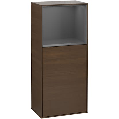 Väggskåp Villeroy & Boch Finion med 1 Dörr och Öppen Hylla Uppe 418 mm