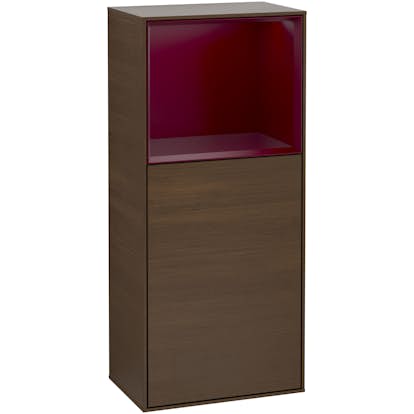 Väggskåp Villeroy & Boch Finion med 1 Dörr och Öppen Hylla Uppe 418 mm