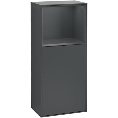 Väggskåp Villeroy & Boch Finion med 1 Dörr och Öppen Hylla Uppe 418 mm