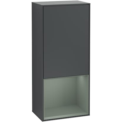 Väggskåp Villeroy & Boch Finion med 1 Dörr och Öppen Hylla Nere 418 mm