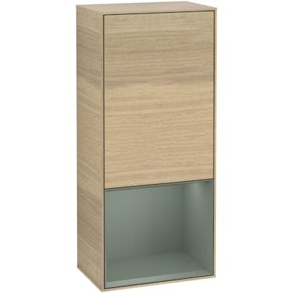 Väggskåp Villeroy & Boch Finion med 1 Dörr och Öppen Hylla Nere 418 mm