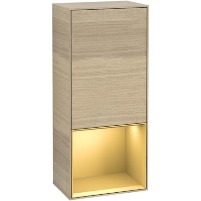 Väggskåp Villeroy & Boch Finion med 1 Dörr och Öppen Hylla Nere 418 mm