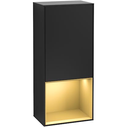 Väggskåp Villeroy & Boch Finion med 1 Dörr och Öppen Hylla Nere 418 mm