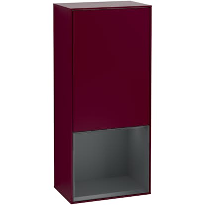 Väggskåp Villeroy & Boch Finion med 1 Dörr och Öppen Hylla Nere 418 mm