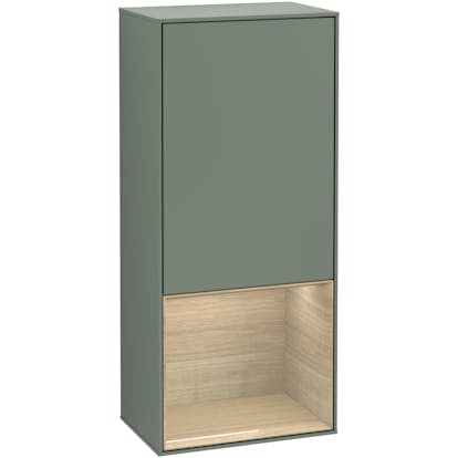 Väggskåp Villeroy & Boch Finion med 1 Dörr och Öppen Hylla Nere 418 mm