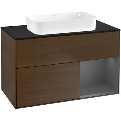 Tvättställsskåp Villeroy & Boch Finion med 2 Lådor Hylla och Bänkskiva för Fristående Tvättställ