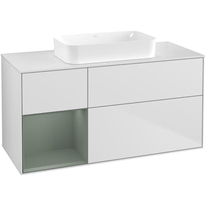 Tvättställsskåp Villeroy & Boch Finion med 3 Lådor Hylla och Bänkskiva för Fristående Tvättställ