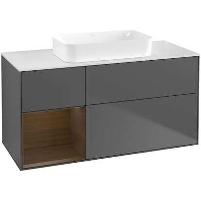 Tvättställsskåp Villeroy & Boch Finion med 3 Lådor Hylla och Bänkskiva för Fristående Tvättställ