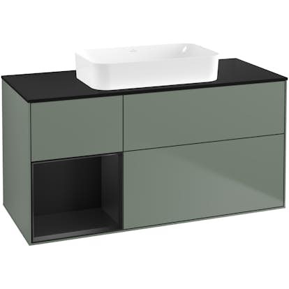 Tvättställsskåp Villeroy & Boch Finion med 3 Lådor Hylla och Bänkskiva för Fristående Tvättställ