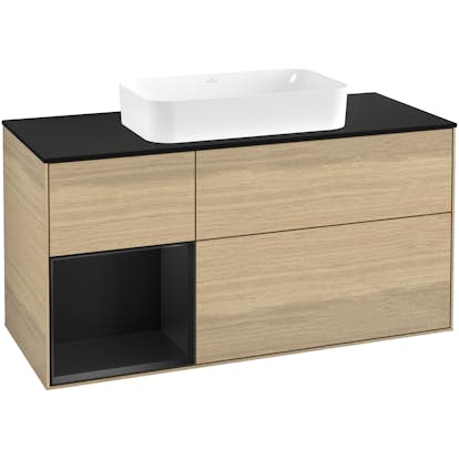 Tvättställsskåp Villeroy & Boch Finion med 3 Lådor Hylla och Bänkskiva för Fristående Tvättställ