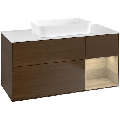 Tvättställsskåp Villeroy & Boch Finion med 3 Lådor Hylla och Bänkskiva för Fristående Tvättställ