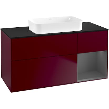 Tvättställsskåp Villeroy & Boch Finion med 3 Lådor Hylla och Bänkskiva för Fristående Tvättställ