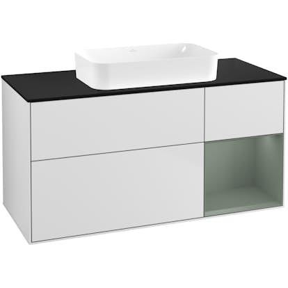 Tvättställsskåp Villeroy & Boch Finion med 3 Lådor Hylla och Bänkskiva för Fristående Tvättställ