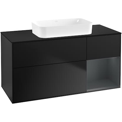 Tvättställsskåp Villeroy & Boch Finion med 3 Lådor Hylla och Bänkskiva för Fristående Tvättställ