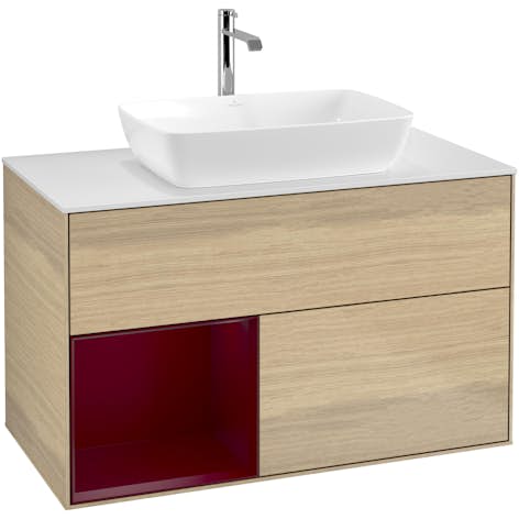 Tvättställsskåp Villeroy & Boch Finion med 2 Lådor Hylla och Bänkskiva för Fristående Tvättställ från Artis & Collaro