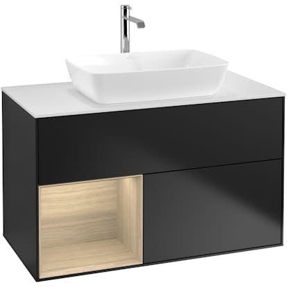 Tvättställsskåp Villeroy & Boch Finion med 2 Lådor Hylla och Bänkskiva för Fristående Tvättställ från Artis & Collaro