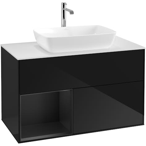 Tvättställsskåp Villeroy & Boch Finion med 2 Lådor Hylla och Bänkskiva för Fristående Tvättställ från Artis & Collaro