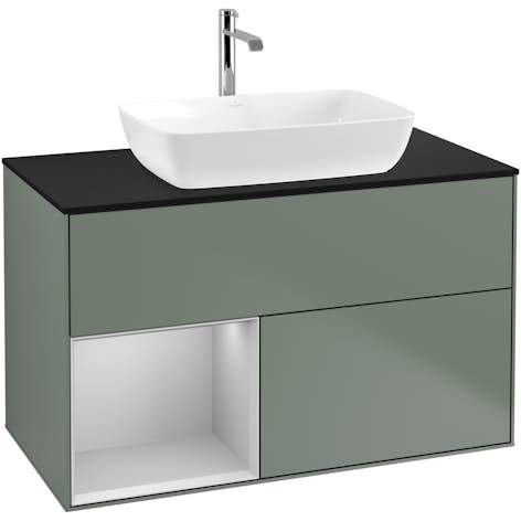 Tvättställsskåp Villeroy & Boch Finion med 2 Lådor Hylla och Bänkskiva för Fristående Tvättställ från Artis & Collaro