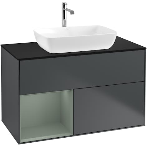 Tvättställsskåp Villeroy & Boch Finion med 2 Lådor Hylla och Bänkskiva för Fristående Tvättställ från Artis & Collaro
