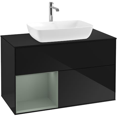 Tvättställsskåp Villeroy & Boch Finion med 2 Lådor Hylla och Bänkskiva för Fristående Tvättställ från Artis & Collaro