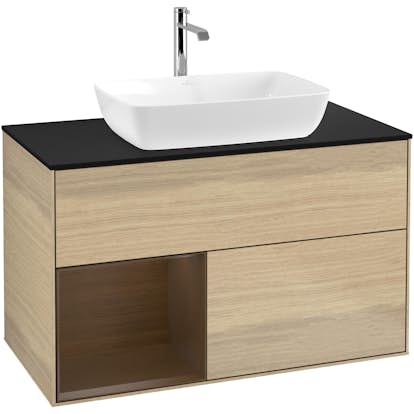 Tvättställsskåp Villeroy & Boch Finion med 2 Lådor Hylla och Bänkskiva för Fristående Tvättställ från Artis & Collaro