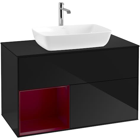 Tvättställsskåp Villeroy & Boch Finion med 2 Lådor Hylla och Bänkskiva för Fristående Tvättställ från Artis & Collaro