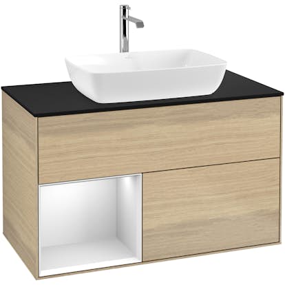 Tvättställsskåp Villeroy & Boch Finion med 2 Lådor Hylla och Bänkskiva för Fristående Tvättställ från Artis & Collaro
