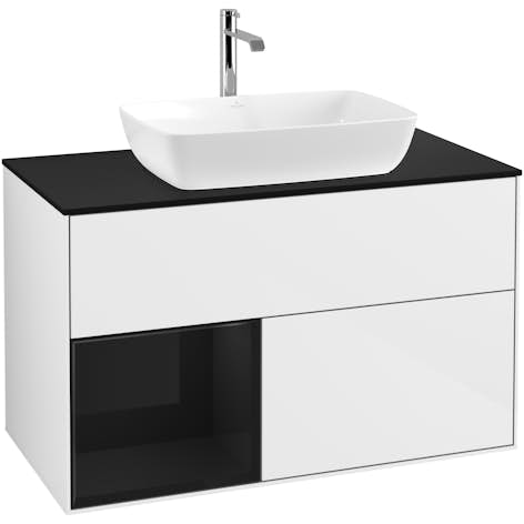 Tvättställsskåp Villeroy & Boch Finion med 2 Lådor Hylla och Bänkskiva för Fristående Tvättställ från Artis & Collaro