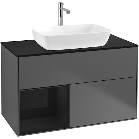 Tvättställsskåp Villeroy & Boch Finion med 2 Lådor Hylla och Bänkskiva för Fristående Tvättställ från Artis & Collaro