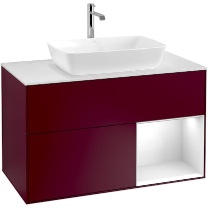 Tvättställsskåp Villeroy & Boch Finion med 2 Lådor Hylla och Bänkskiva för Fristående Tvättställ från Artis & Collaro