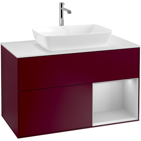 Tvättställsskåp Villeroy & Boch Finion med 2 Lådor Hylla och Bänkskiva för Fristående Tvättställ från Artis & Collaro
