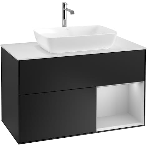 Tvättställsskåp Villeroy & Boch Finion med 2 Lådor Hylla och Bänkskiva för Fristående Tvättställ från Artis & Collaro