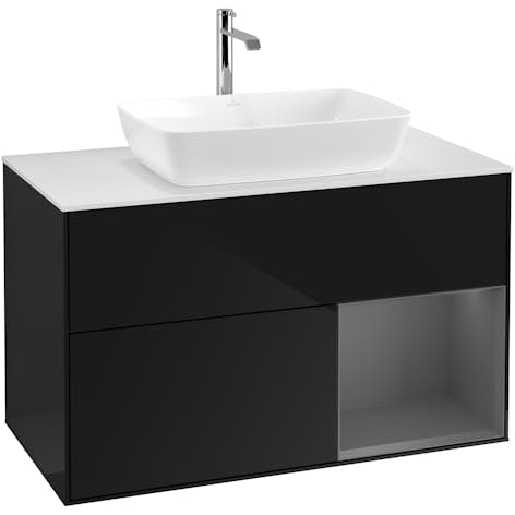 Tvättställsskåp Villeroy & Boch Finion med 2 Lådor Hylla och Bänkskiva för Fristående Tvättställ från Artis & Collaro