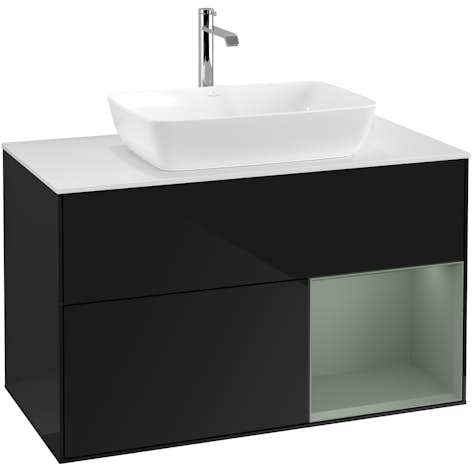 Tvättställsskåp Villeroy & Boch Finion med 2 Lådor Hylla och Bänkskiva för Fristående Tvättställ från Artis & Collaro