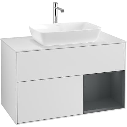 Tvättställsskåp Villeroy & Boch Finion med 2 Lådor Hylla och Bänkskiva för Fristående Tvättställ från Artis & Collaro