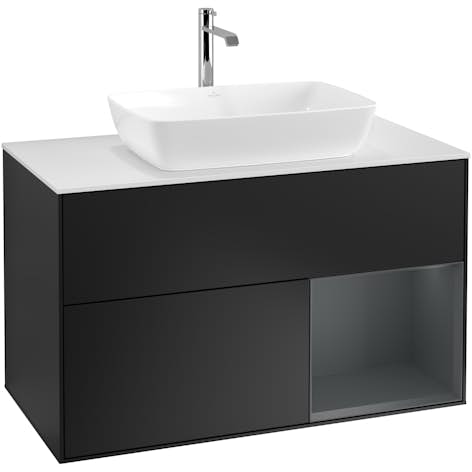 Tvättställsskåp Villeroy & Boch Finion med 2 Lådor Hylla och Bänkskiva för Fristående Tvättställ från Artis & Collaro