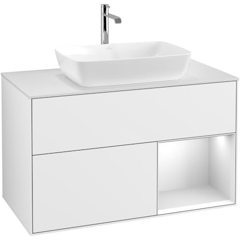 Tvättställsskåp Villeroy & Boch Finion med 2 Lådor Hylla och Bänkskiva för Fristående Tvättställ från Artis & Collaro