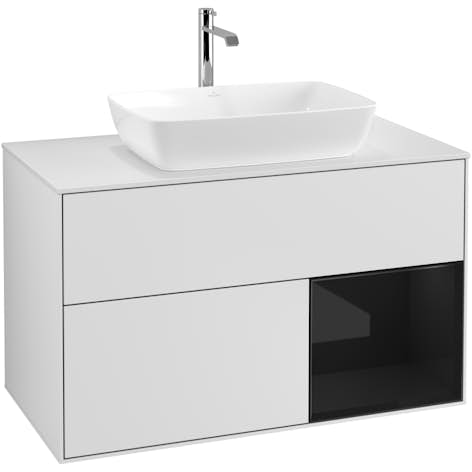 Tvättställsskåp Villeroy & Boch Finion med 2 Lådor Hylla och Bänkskiva för Fristående Tvättställ från Artis & Collaro