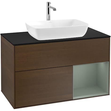 Tvättställsskåp Villeroy & Boch Finion med 2 Lådor Hylla och Bänkskiva för Fristående Tvättställ från Artis & Collaro