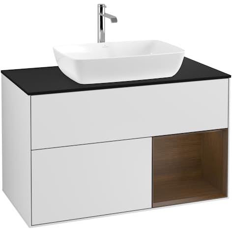 Tvättställsskåp Villeroy & Boch Finion med 2 Lådor Hylla och Bänkskiva för Fristående Tvättställ från Artis & Collaro
