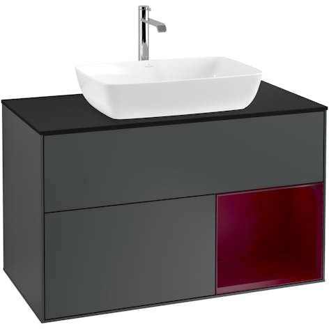 Tvättställsskåp Villeroy & Boch Finion med 2 Lådor Hylla och Bänkskiva för Fristående Tvättställ från Artis & Collaro